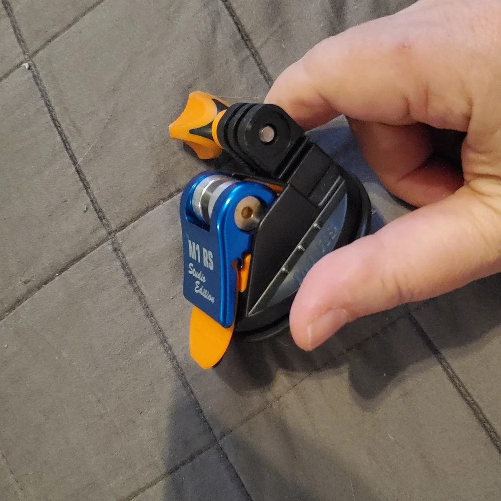 M1 RS Studio Edition Camera Suction Mount - Blue and Orange